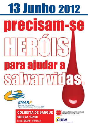 EMARP - anuncio colheita sangue - 13 Junho 2012