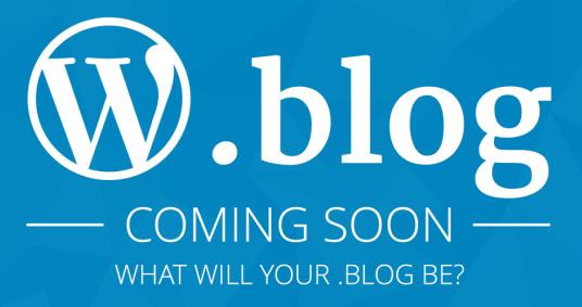 Simbolo do novo dominio internet - blog.com